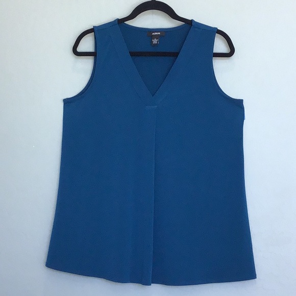 Alfani Tops - Alfani Women's Sleeveless V-Neck Tank Top Teal M